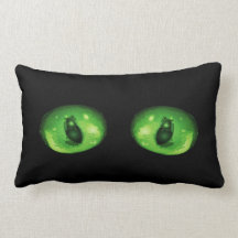 Black Cat Eyes American MoJo Pillow