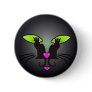 BLACK CAT FACE by SHARON SHARPE Pin