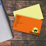 Black Cat Fence Moon Business Card Template