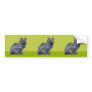Black Cat green cutout Sticker Bumper Sticker