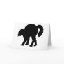 black cat halloween greeting card
