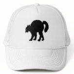 black cat halloween trucker hats