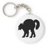 black cat halloween key chains