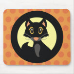 Black Cat Halloween Mouse Mat mousepads