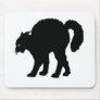 black cat halloween mouse pad