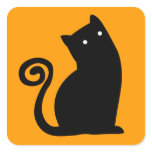 Black Cat - Halloween sticker