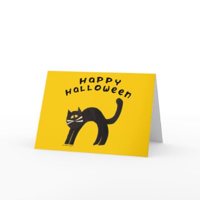 Black Cat Happy Halloween by halloweentreats