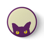 BLACK CAT HEAD BUTTON