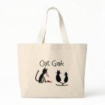 Black Cat Humour "Cat Gak" bags