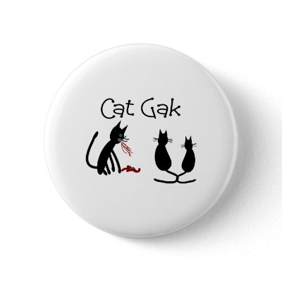 Black Cat Humour "Cat Gak" by gailg1957