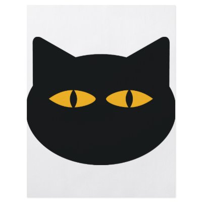 black cat icon flyers by TomaniacLines