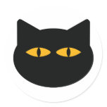 black cat icon stickers