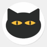 black cat icon stickers