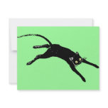 Black cat invitation card