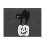 Black Cat Jack-o Bats Post Cards