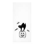 Black Cat Jack-o Bats Rack Card