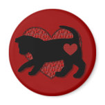 Black Cat Kind of Love Magnet