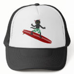 Black Cat Longboard Surfer Hats
