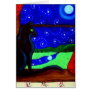 Black Cat Magical Night Card