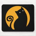 Black Cat Moon mousepad