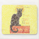 Black Cat Mouse Pads
