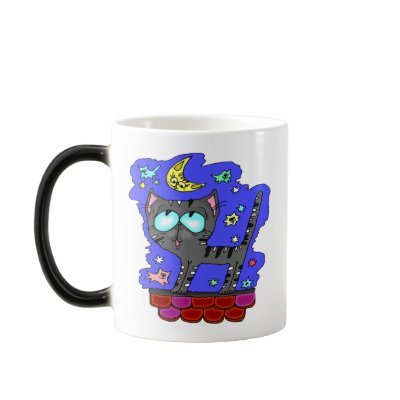 Black Cat Mug by animaltees