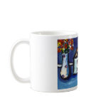 Black cat orange box mugs
