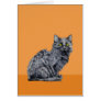 Black Cat orange Card