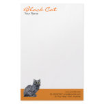 Black Cat orange Stationery