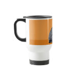 Black Cat orange Travel Mug