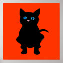 Black cat posters