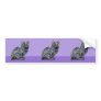 Black Cat purple cutout Sticker Bumper Stickers