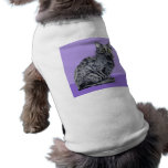 Black Cat purple Dog T-shirt