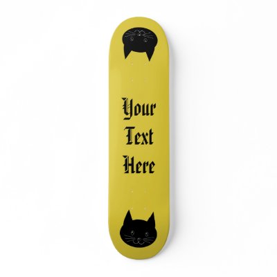 Black Cat Skate Decks by Animal_Art_By_Ali