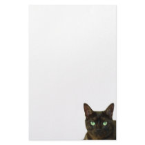 Black cat stationery design