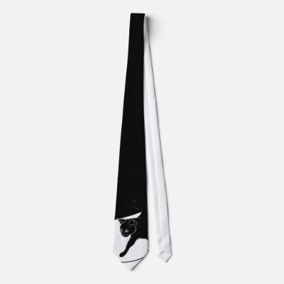 Black Cat Stylish Tie by Flynn_the_Cat
