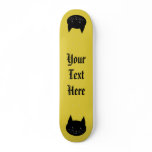 Black Cat! Vector Art. Animal Face. Add Your Text! skateboards