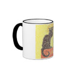 Black Cat Vintage Mugs