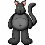 Black Cat Wall Sculpture Cut Out