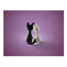 Black Cat White Cat (Colour 4) Postcards