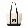 Black Cat, White Whiskers, Green Eyes Canvas Bag