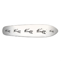 Black Cat, Winking. Custom Skateboard