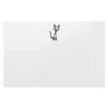 Black Cat, Winking. Customized Stationery