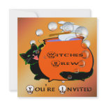 Black Cat Witches Brew Invitation