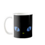 Black Cat With Big Blue Eyes Mug