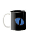 Black Cat With Big Blue Eyes Mug