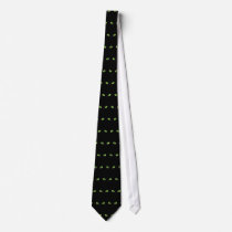 Black Cat With Big Green Eyes Custom Ties