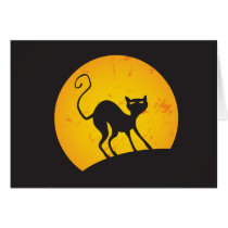 Black Cat - Yellow Moon cards