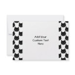 Black Cats. Black and white pattern. Custom invitations