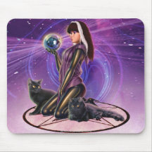 "Black Cats Divination" Mouse Mats